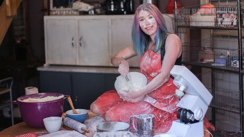 Kate makes gnocchi! (Artist’s rendering)